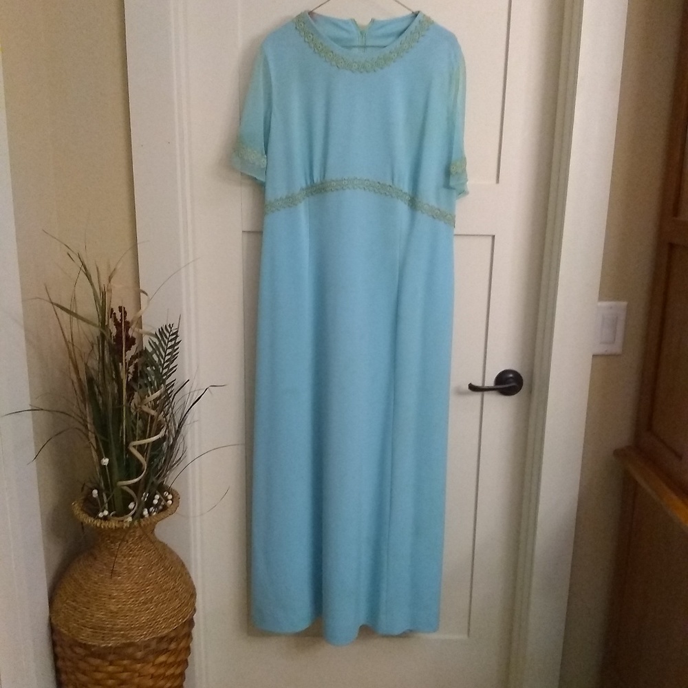 Vintage aqua gown/costume
